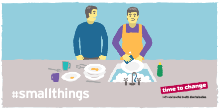 Helping to wash up. #smallthings make a big difference when it comes to mental health: bit.ly/1WBvVmP
