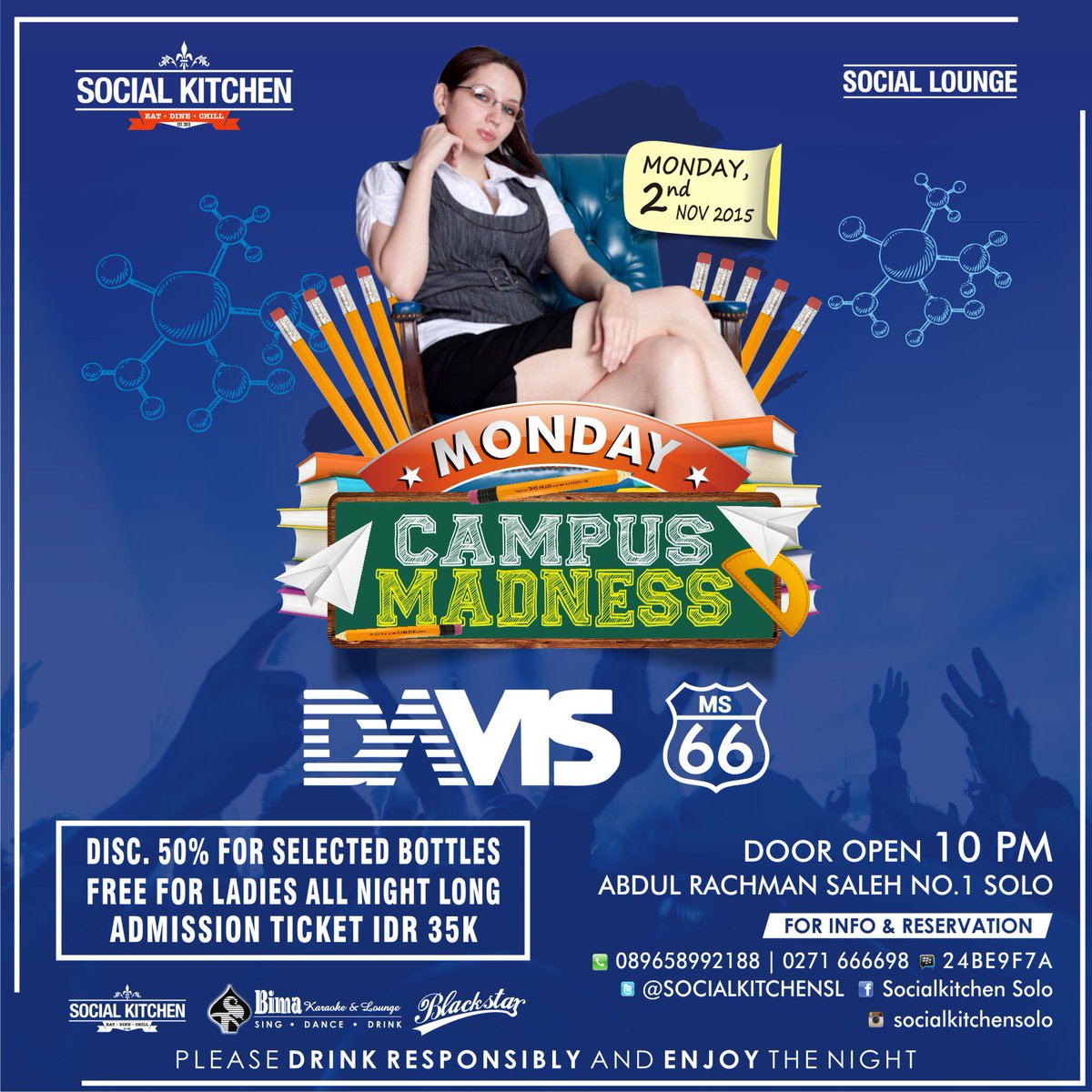 PDJS_Solo's tweet image. Tonight CAMPUS MADNESS @SOCIALKITCHENSL with DJ @DavisBachtiar