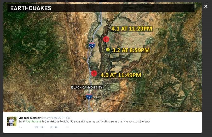 WakeupCBS5's tweet photo. We are talking about that #earthquake that shook Arizona. #NOW on @CBS5AZ https://t.co/WDrHEtomPb
