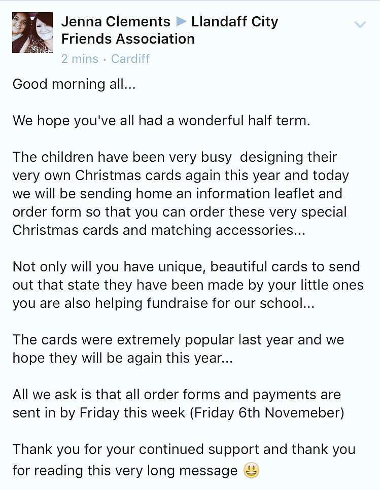 LlandaffCity Friends (@llandafffriends) on Twitter photo For those who are not on Facebook, here is some info for you about the children's #Christmas cards... <a href="/llandaffcity/">Llandaff City (inactive account)</a> For those who are not on Facebook, here is some info for you about the children's #Christmas cards... <a href="/llandaffcity/">Llandaff City (inactive account)</a>