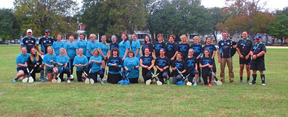 Lynnetticca's tweet photo. @CnamB_757 Nov. 1- First Anniversary of CnamB AND opening match of our first ever Camogie Mermaid League! Sweet! https://t.co/K3FD3MtwRA