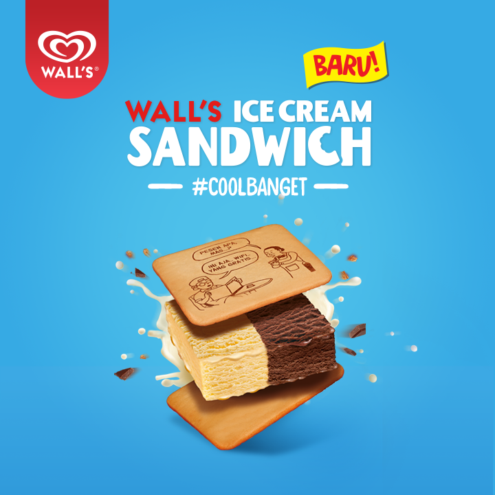 wallsidn's tweet photo. Udah nyobain Ice Cream Sandwich yang #CoolBanget dari Wall's belum? Baru nih! #WallsSandwich https://t.co/vaDSpy9xxl