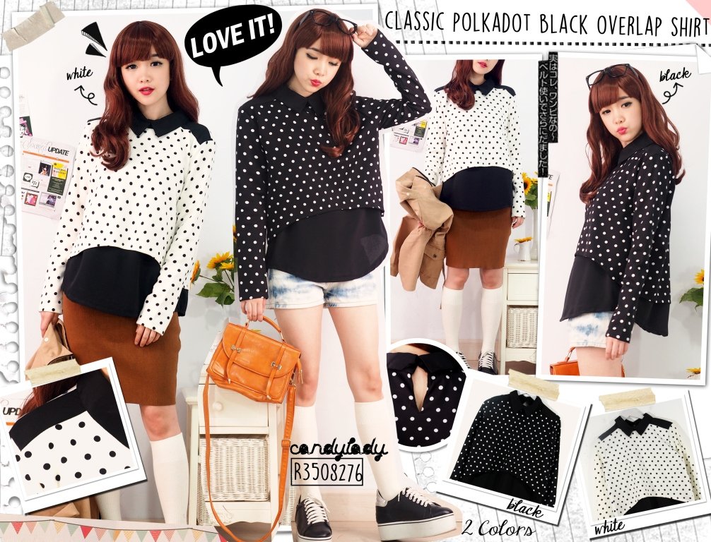 cocoshop2's tweet photo. Classic Polkadot Black Shirt 75rb #cocoSTOCK https://t.co/sAP4lTOEiR