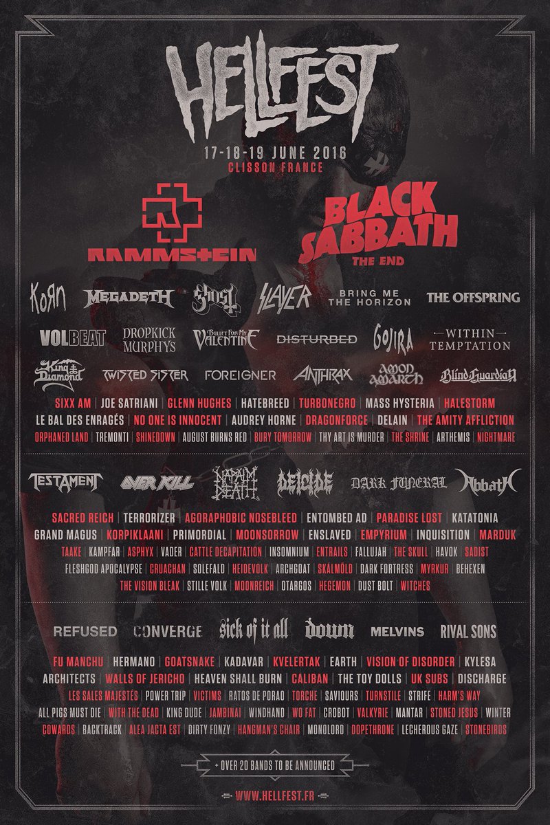hellfestopenair's tweet photo. Thanx to all ov you for your support ! the gates ov hell are awaiting you in clisson ! #support #thanx https://t.co/VVBJqHIt1K