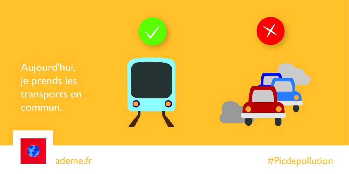 Alerte #Picdepollution à #Paris : prenez les transports en commun aujourd'hui #mobilité