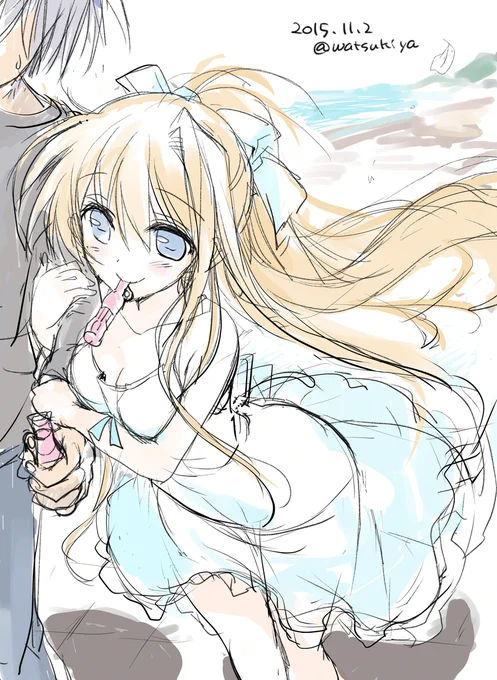 突然の観鈴ちんラフ。
完成させてアンソロ原稿になる予定。
ご無沙汰だったけど描いてて超楽しいです♪
時間無かったのでギリギリまで悩んだんだけど参加して良かった♥ 