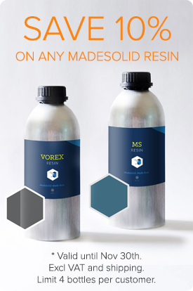 redresins3D's tweet photo. Save 10% on any @MadeSolid resin in Nov! #Vorex #CastSolid #MSresin #3dprinting #lostwaxcasting #jewelrydesign https://t.co/DDmeonjwV9