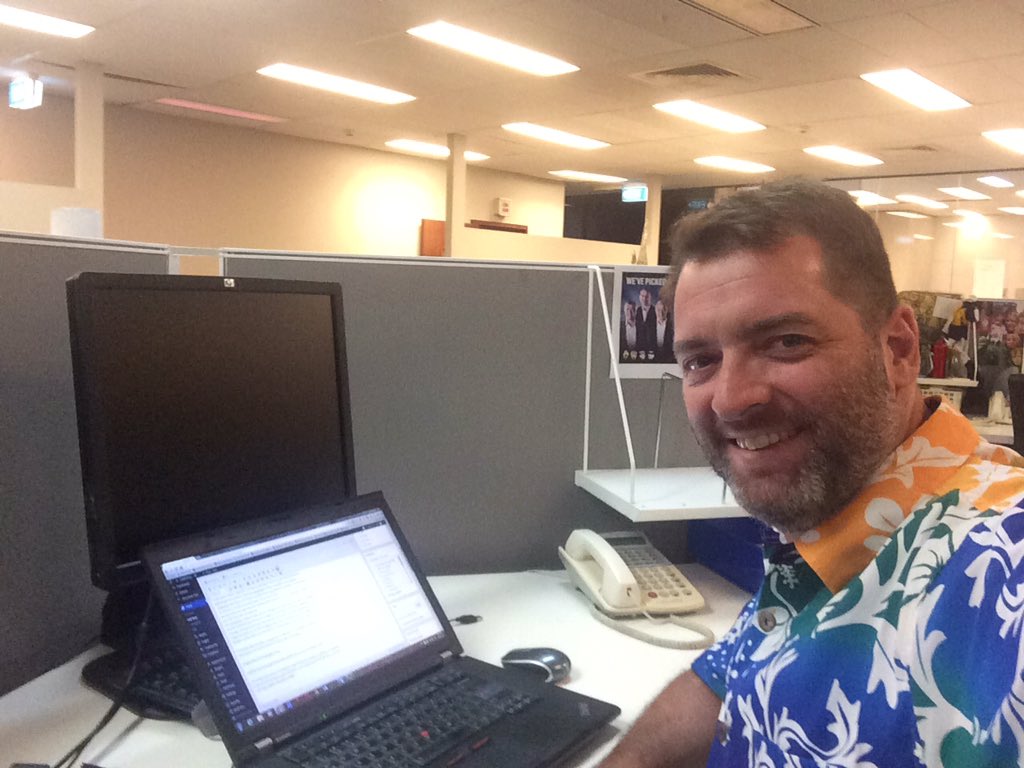 BenAylett's tweet photo. Dressed like a hairy fruit tingle getting ready to talk #techtonight @6PR with @chrisiperth https://t.co/kQo45K31Ik