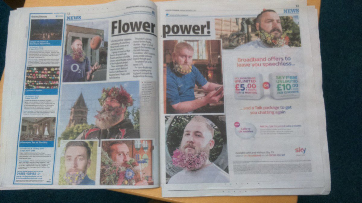 Rugbeards2015's tweet photo. Nice spread in today's @covtelegraph, thanks guys. Photo's by @jamiegrayphoto btw #rugbeards https://t.co/6Z5L37CnkT