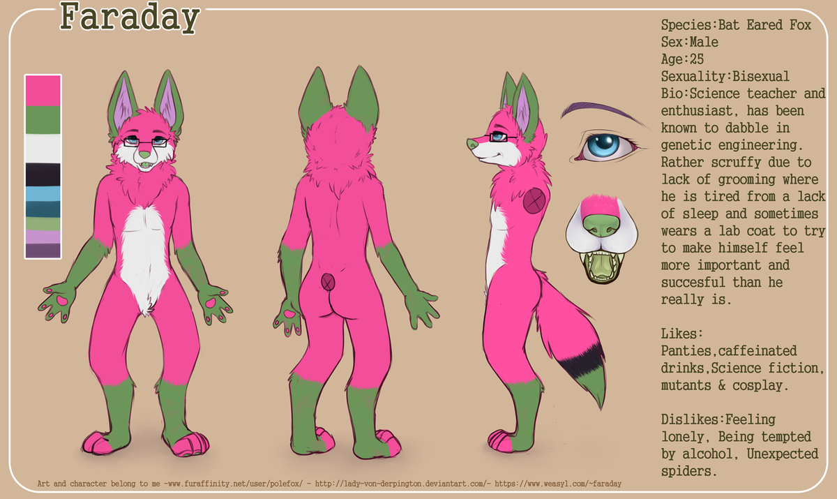 FaradayFox's tweet photo. So much catching up to do.. I'm so bad at this twitter dealy ^^"
Here's my up to date #fursona ref sheet to start. https://t.co/vuujsEdxgg