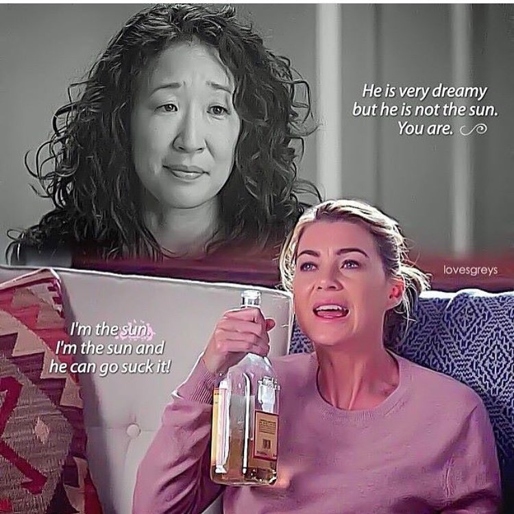 BestGAquotes's tweet photo. Who's the sun? #GreysAnatomy https://t.co/yYBvODmXkx