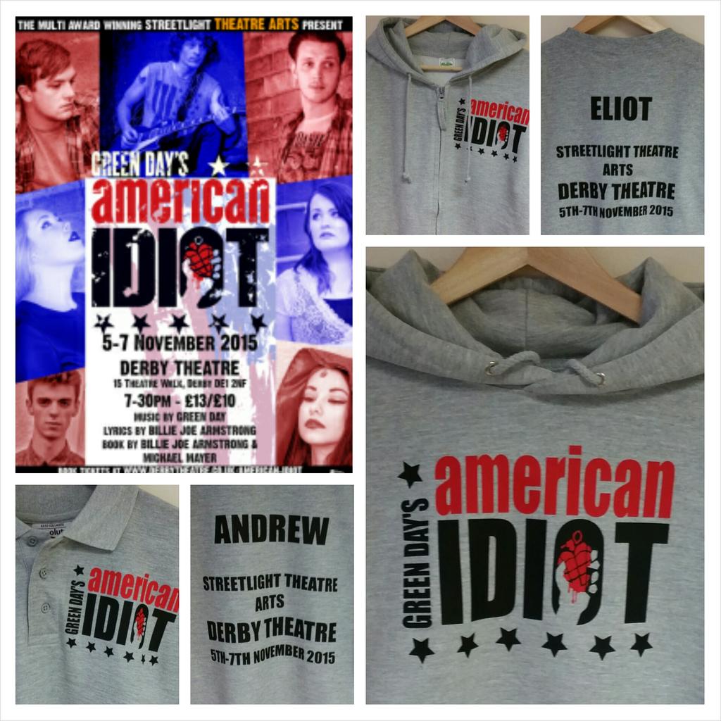 TheatreTees's tweet photo. Not long to go before the opening of American Idiot #GetIdiotic @StreetlightArts 5th Nov @DerbyTheatre @NODAtweets x https://t.co/Nw5aZ64R9s