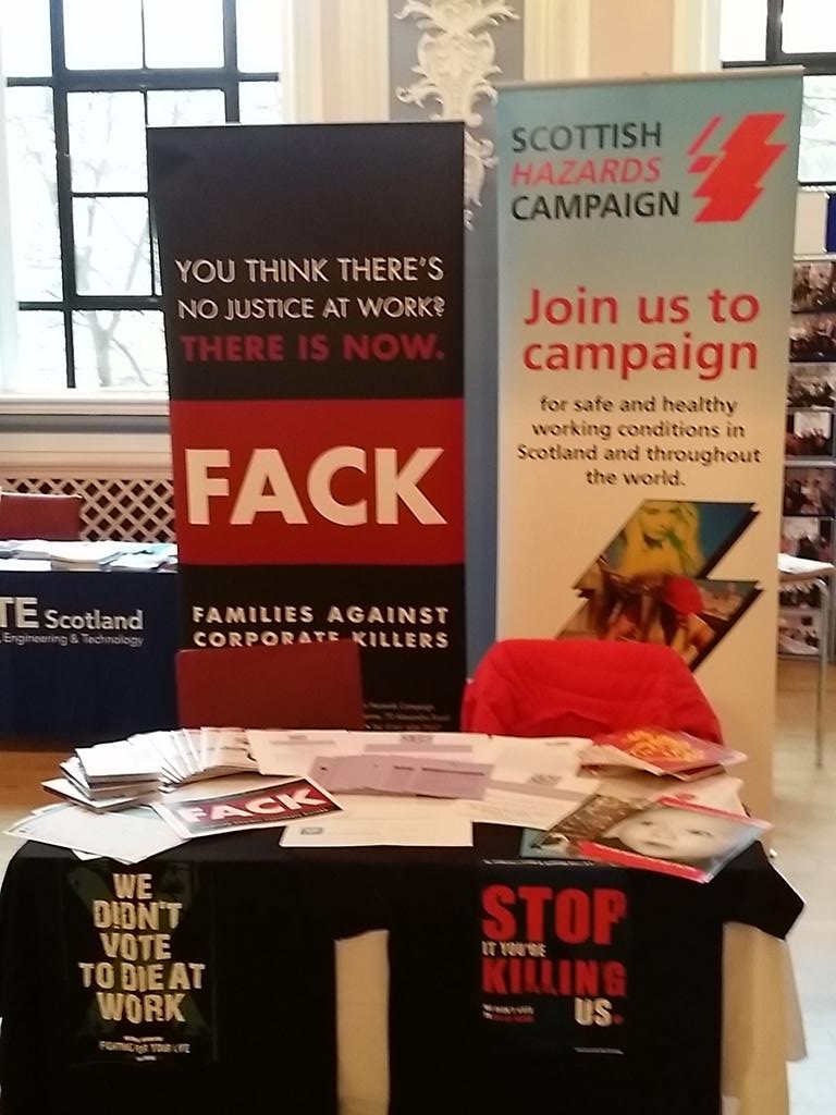 You'll find us at #stucwomen15 . Stop by for health &amp; safety materials &amp; to register for our conf: 10 Nov @ STUC.