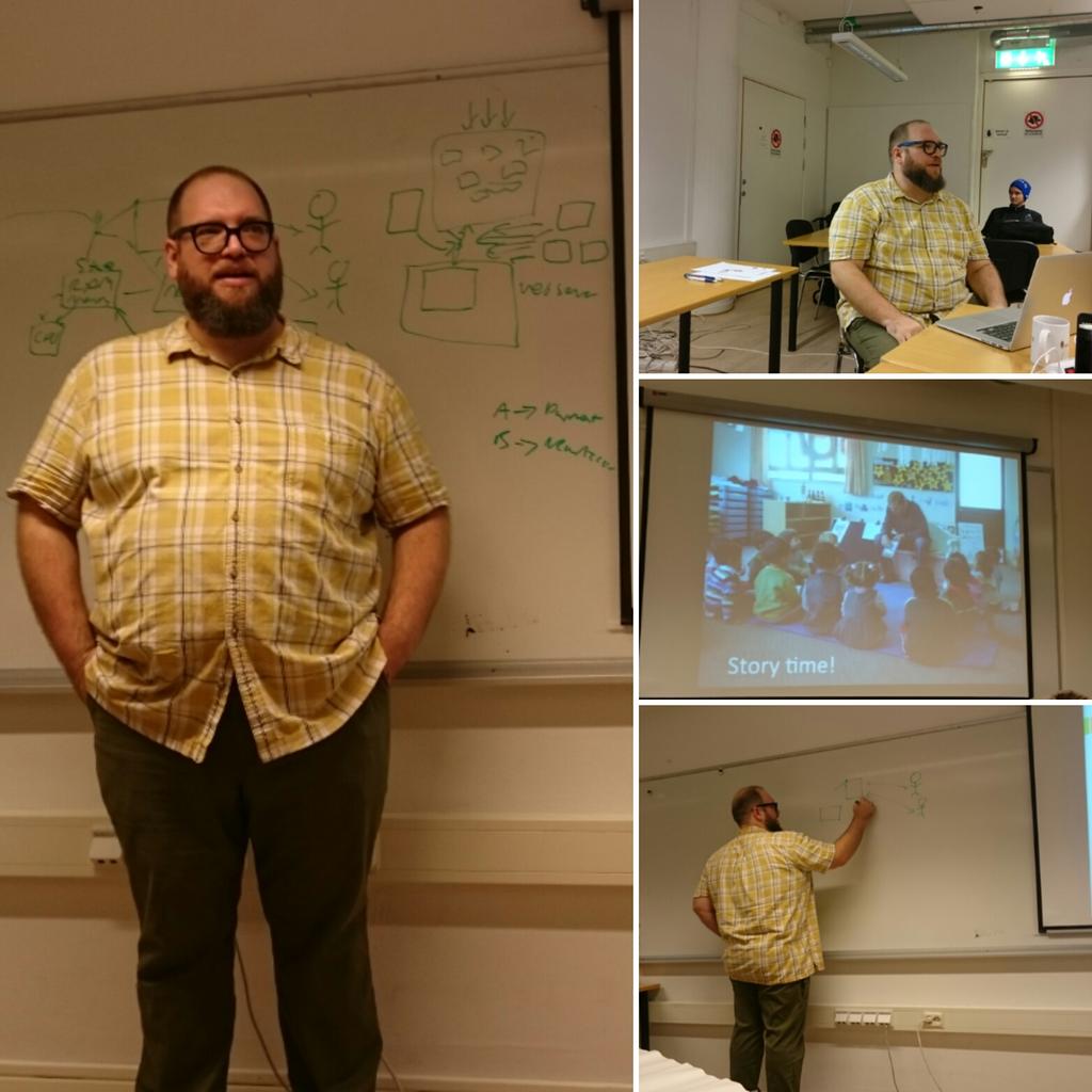 mariakedemo's tweet photo. Most thankful for having @ericproegler sharing his experiences with the class today.  #yhtest #mvt15 https://t.co/ItjKmHNyx5
