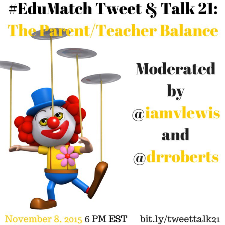 sarahdateechur's tweet photo. Join us on Sunday to discuss the parent/teacher balance! Seeking panelists https://t.co/ajmsXvoIKt. #edumatch #ptch… https://t.co/6RcdE7evNh