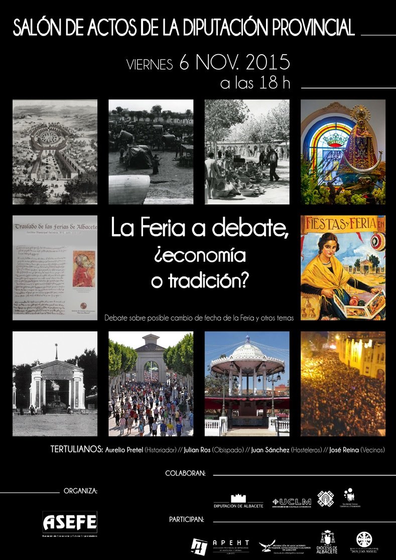 asefeab's tweet photo. La Feria a debate: ¿Economía o Tradición?. ASEFE vuelve a la carga el viernes 6 de noviembre a las 18.00 horas. https://t.co/YiJgQ8ny6r
