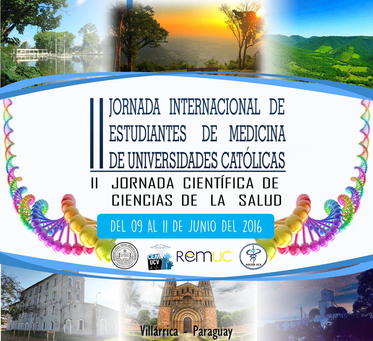 RedREMUC's tweet photo. Del 9 al 11 de Junio del 2016 están todos invitados! #Villarrica #Paraguay #estudiantesdemedicina #REMUC https://t.co/s0krbHc9wS
