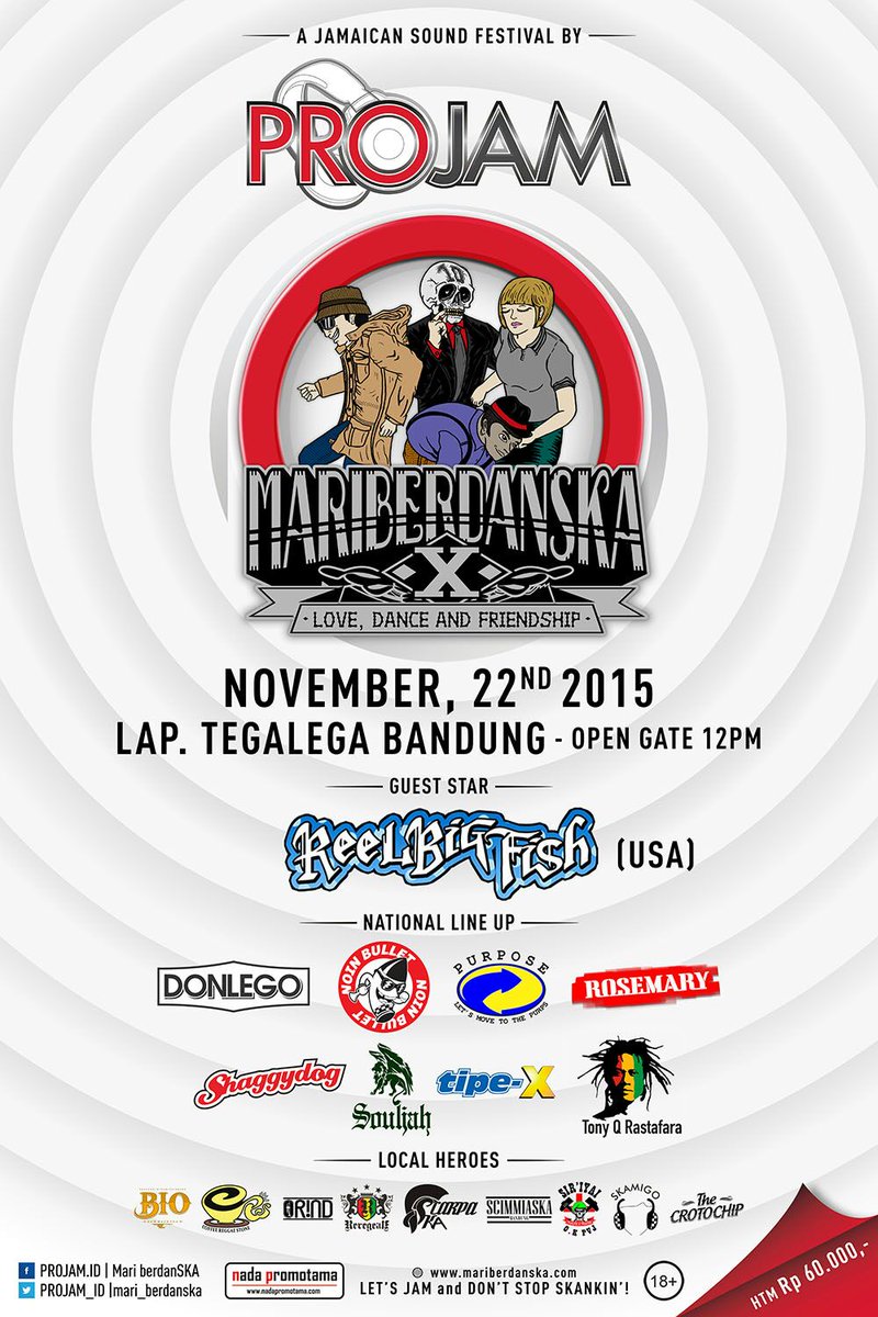 Besok! 22 Nov #MariberdanSKA10
Thebiggest JamaicanSoundFest 2015 <a href="/NadaPromotama/">Nada Promotama</a> <a href="/mari_berdanska/">MARI BERDANSKA 2016</a>