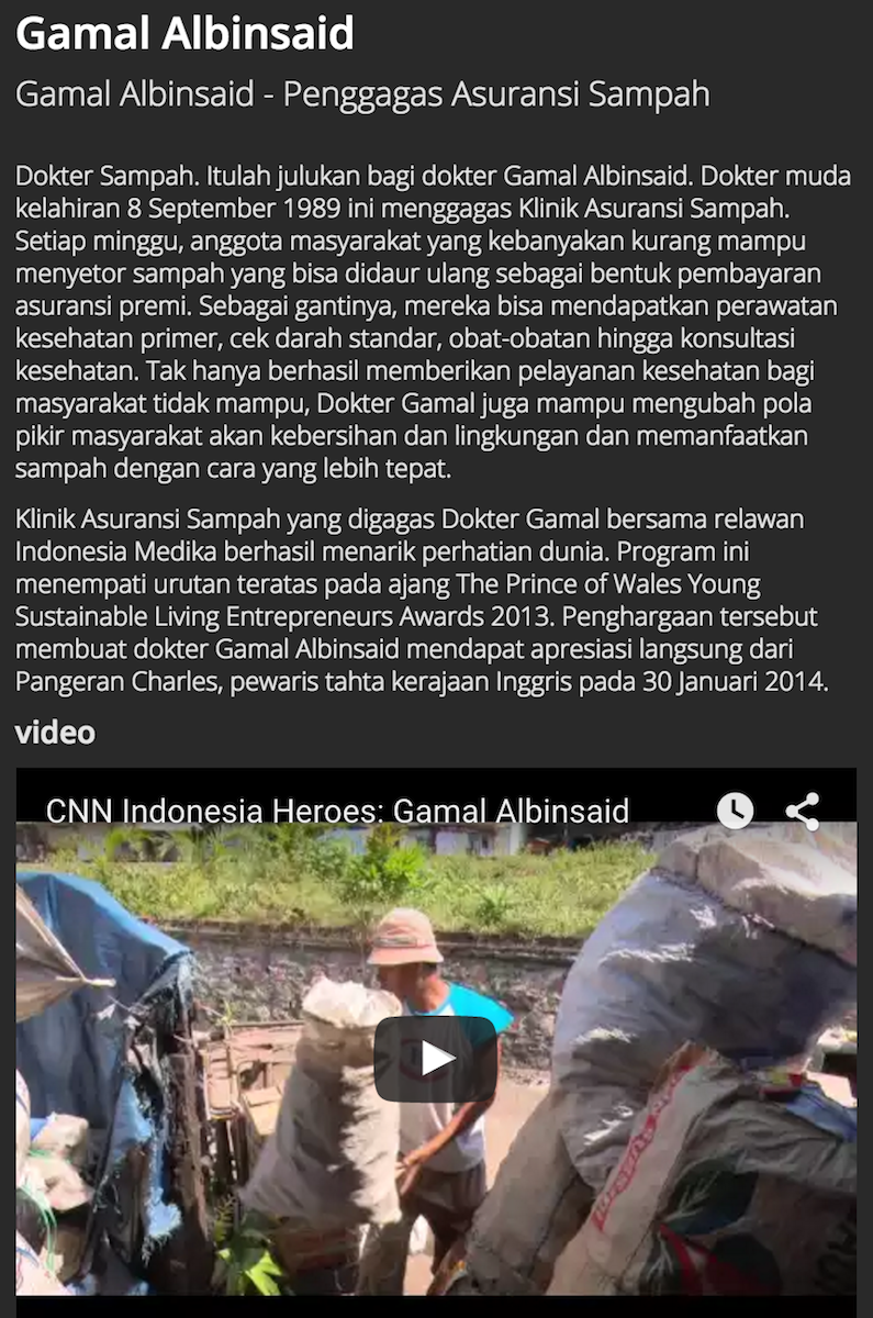 Kenali lebih dekat sosok Gamal Albinsaid dalam #CNNIDHeroes. Vote di microsite.cnnindonesia.com/heroes!