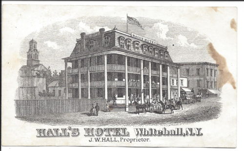 #Illustrated business card, #hall's hotel, #whitehall, n.y. c1870s, LINK:
zeppy.io/product/us/2/3…