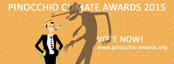 JustClimate's tweet photo. Vote! Which corporations are worst with #dirtylobbying &amp; #greenwashing ? #Pinocchio2015 https://t.co/lWfHsNvS9e https://t.co/5JJMsHiNWe