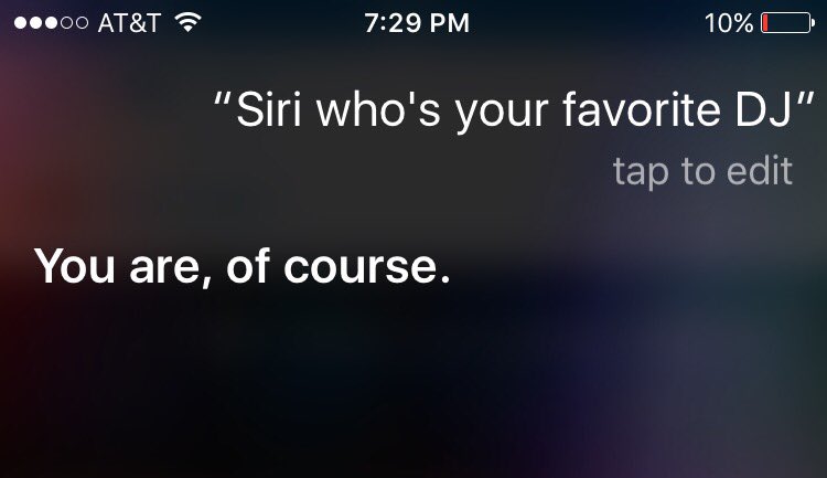 Siri knows wassup 😏