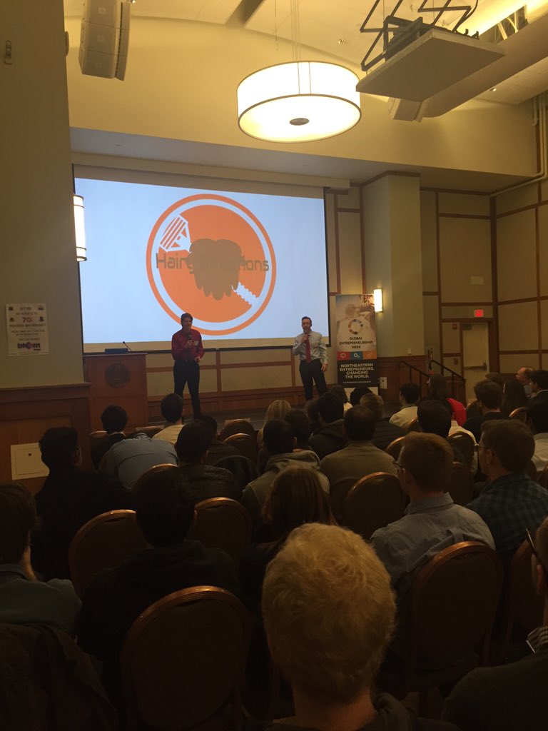 IDEANEU's tweet photo. Watching all the ventures pitching at #HSCDEMODAY. Great job @HSCNEU &amp; @EClubNEU! https://t.co/bf47HTybvE