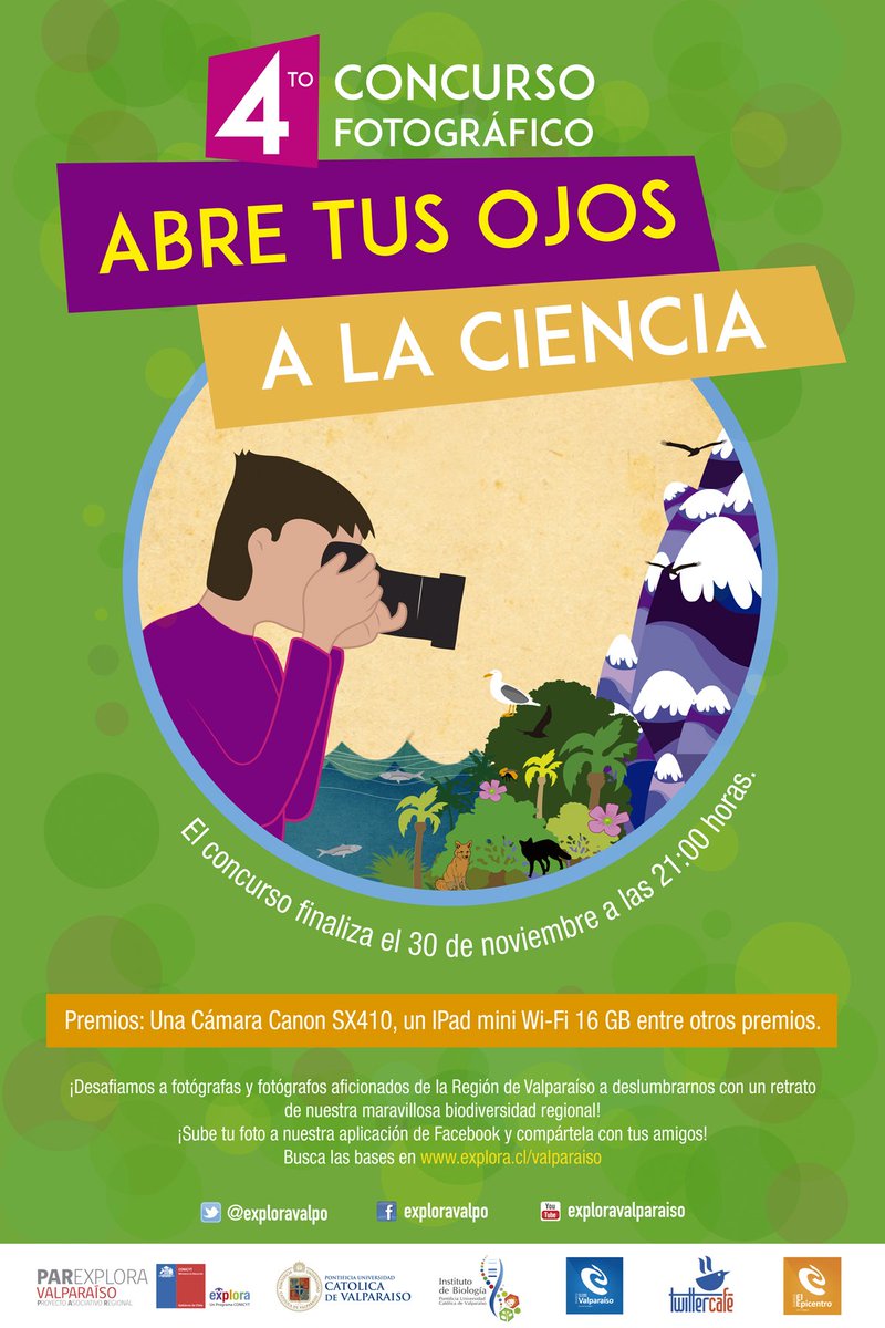 exploravalpo's tweet photo. Concurso “Abre tus ojos a la ciencia”: ¡Retrata nuestra biodiversidad! https://t.co/56Gs82r6yK https://t.co/otIT8kjEta
