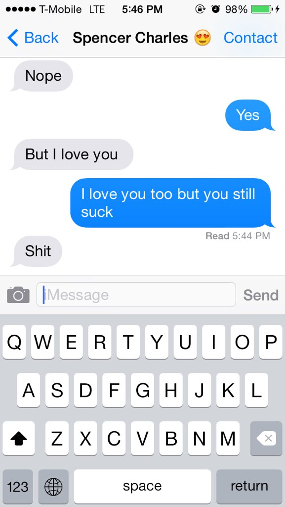 kaiacarrillo's tweet photo. When me and Spencer argue 🙄😂 https://t.co/APDTCiKuty