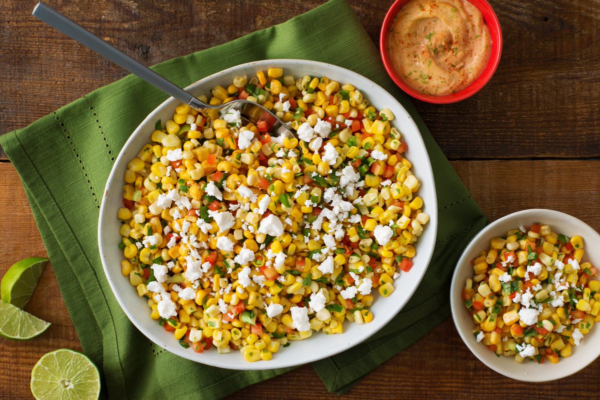 Mexican Street Corn Salad is a festive and flavorful side dish for your holiday spread. >> hyv.ee/1X3pGXg