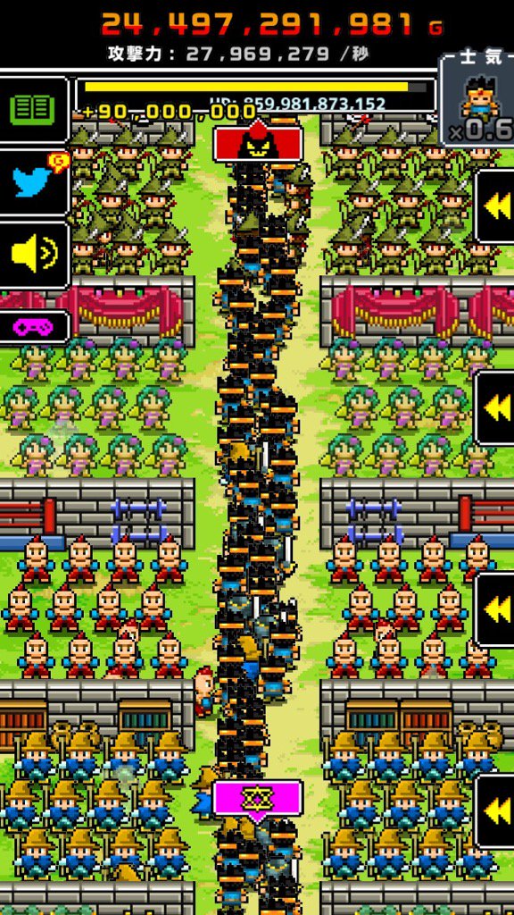 date_test's tweet photo. 127517  人の勇者達がモンスターとの戦いで儚く散りました。
アプリ：モンスターだって一兆人で殴り続けると死ぬ https://t.co/1lLwTyGEJz https://t.co/vchJTL3y1T
