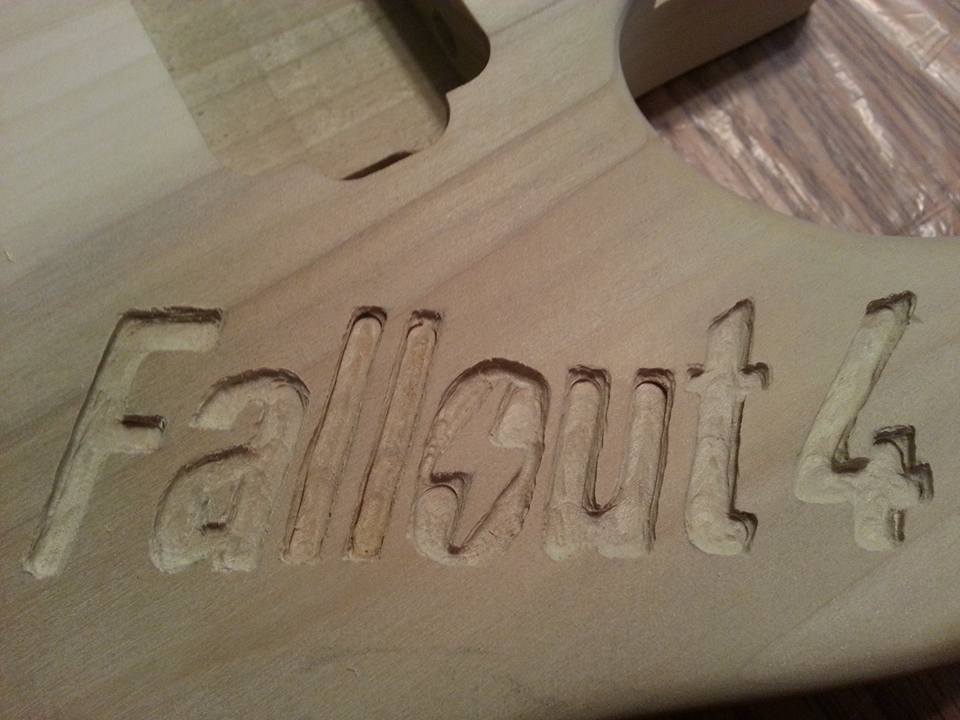 Dobbs_satm's tweet photo. Didn't finish by release but I'm hard at work still! #fallout4guitar #fallout4 @BethesdaStudios @FO4News @Fallout https://t.co/w5aURk393B