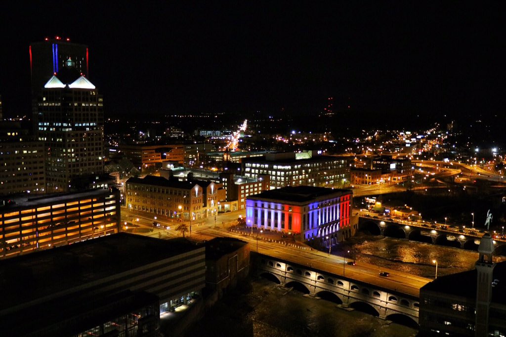 City of <a href="/rochester/">This Is Rochester!</a> pays tribute to France.  <a href="/CityRochesterNY/">City of Rochester NY</a> <a href="/rachbarnhart/">Rachel Barnhart</a> @rocbuzz @BobDuffyRBA <a href="/BobLonsberry/">Bob Lonsberry</a>