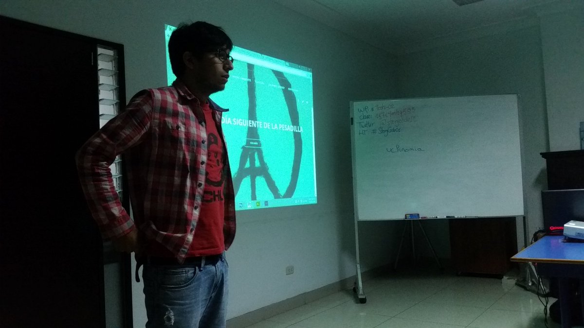 pacobardales's tweet photo. El amigo @ierardous presentándose en #StoryCode01 https://t.co/JN7z325P4c