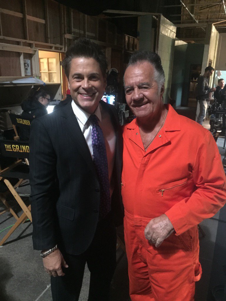 RobLowe's tweet photo. #TheWestWing #Sopranos feud has officially ended with this secret meeting today. #peace https://t.co/29T8eL4w5j