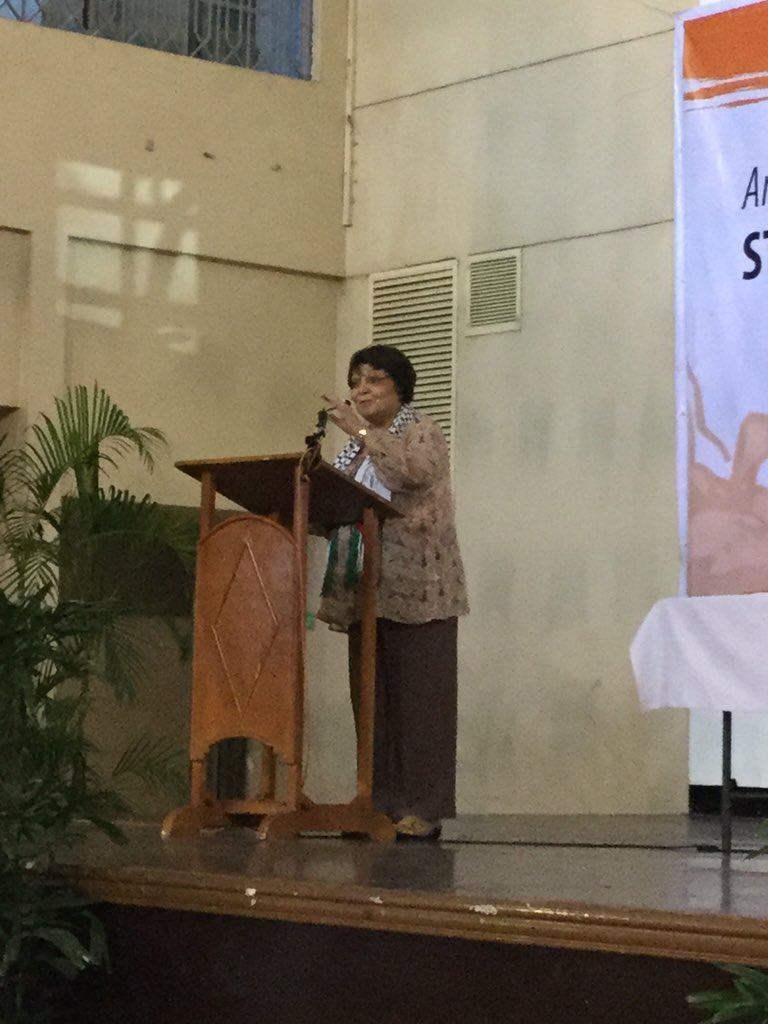 IbonInternatl's tweet photo. Iconic Palestinian freedom fighter Leila Khaled at #IFPRS2015. @ifprs2015 #APECtado #PHfightAPEC https://t.co/APg7Z8T7hk