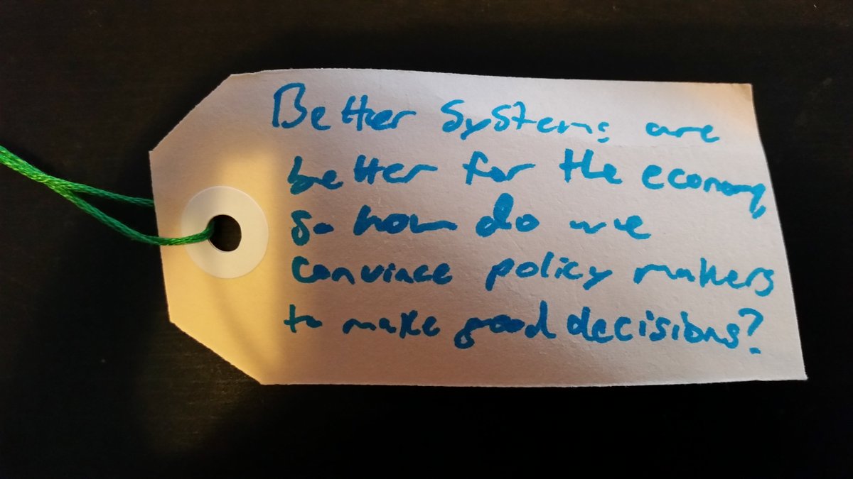 Better systems are better for the economy so how do we convince policy makers to make good decisions? @OpenFoodNet