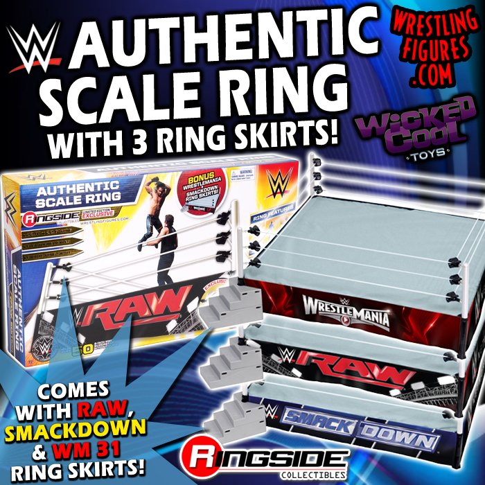 wwe raw authentic scale ring
