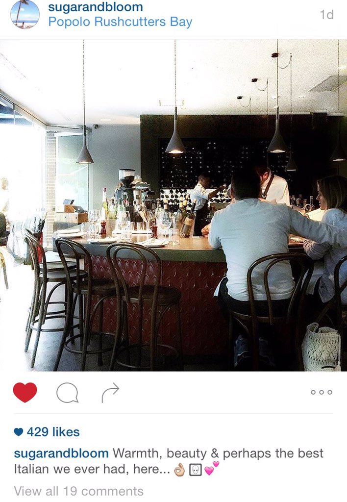 popolosydney's tweet image. Can&apos;t beat this position at Popolo bar #springdining Thanks for stopping by &amp;amp; settling in 😘 @SugarandBloom #popolo
