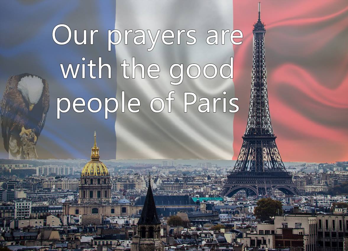 VangComp's tweet photo. We are with you France #France  #Prayers4Paris https://t.co/qkx1L9j71g
