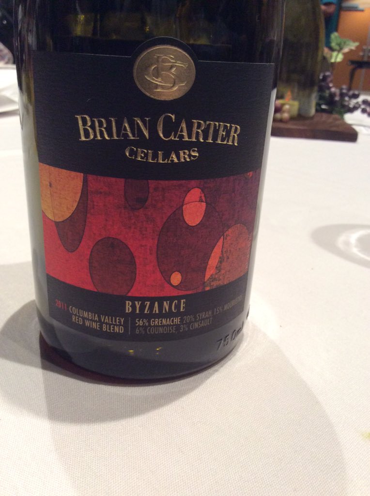 TCWineFest's tweet photo. Congratulations to Brian Carter for their BEST OF SHOW with their 2011 Byzance! https://t.co/B4vox70Kso
