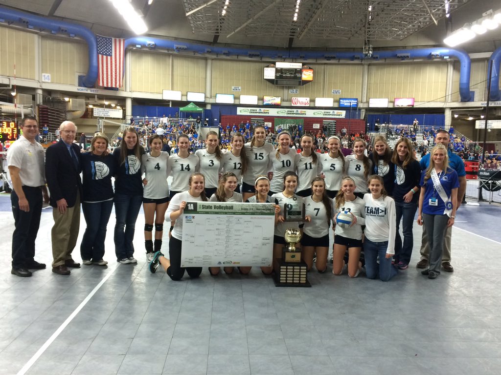 1A Volleyball Champion: Lynden Christian Lyncs #wastatevb