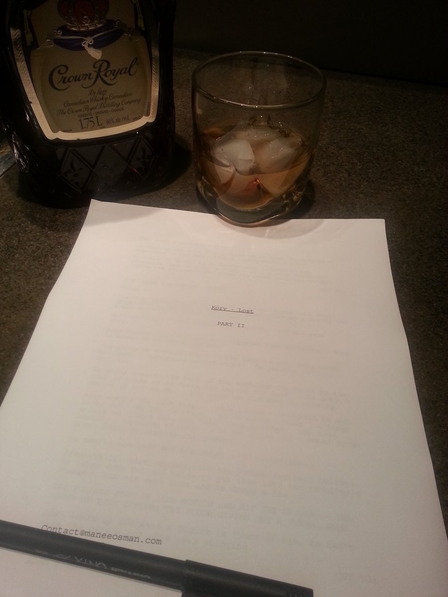 emceeshadow's tweet photo. 'Frown Royal' &amp; script for Lost - part 2 of the trilogy. Tomorrow... hangover &amp; anticipation. #mcshadow #trilogypt2 https://t.co/dX1ThUcSGn