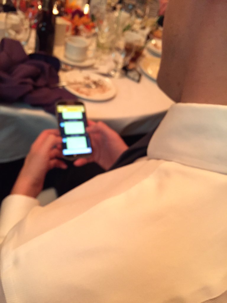 John tweets during speeches. #shame #have some manners #maridean2015 #dearina2015