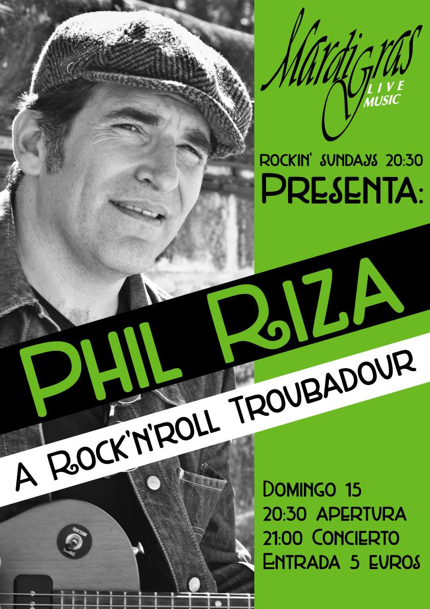 HOY 🕙20.30h #rockandroll #blues   <a href="/PhilRIZA/">Phil RIZA</a> <a href="/SalaMardiGras/">Sala MardiGrasCoruña</a> #Coruña 💵5€ 👉ow.ly/UEUco #ConciertosEnCoruña