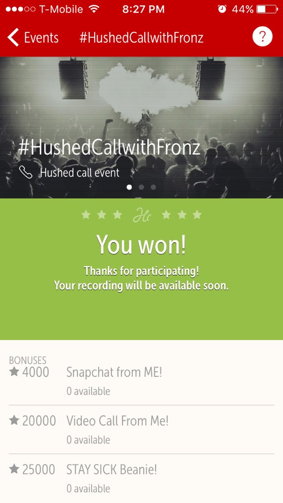 bringmeduhtacos's tweet photo. @FRONZ1LLA just called me πβ€οΈ Thanks man. #hushedcallwithfronz https://t.co/s10lCeeXnv