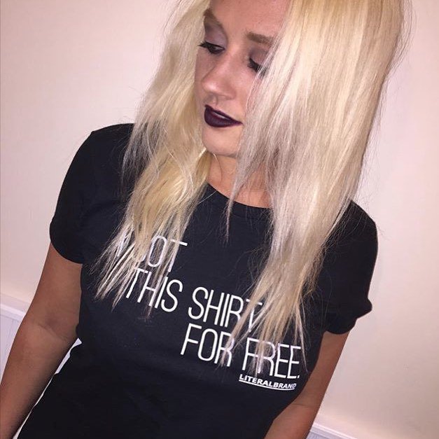 Looks like @surf_kitten got a free shirt! #literalbrand