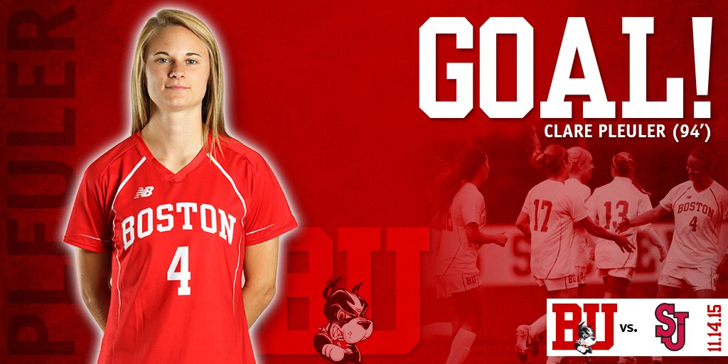 WSOC: BU WINS!!! Pleuler nets her fourth game-winner of the season to advance to the NCAA Second Round #GoBU