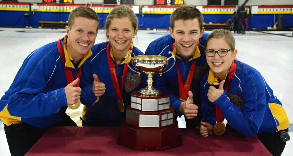 GoldlineCurling's tweet photo. Huge congrats to Team Alberta on winning #2016CdnMixed @sarahhwilkes @AlisonKotylak @BradCurler #teamcanada https://t.co/qczCvaFTLu