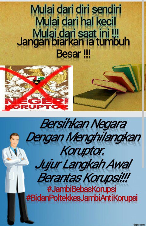 Norimawati09's tweet photo. #KebidananPoltekkesJambiTolakKorupsi
#JambiBebasKorupsi
#JambiBerdiriSendiri
#IndonesiaTanpaKorupsi
@KPK_RI https://t.co/iChSaRenfT